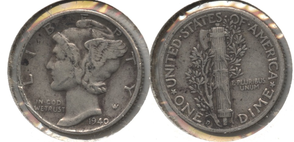1940-D Mercury Dime Fine-12 #c