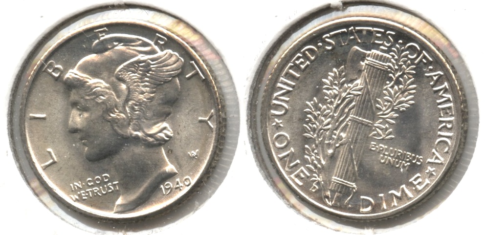 1940-D Mercury Dime MS-64