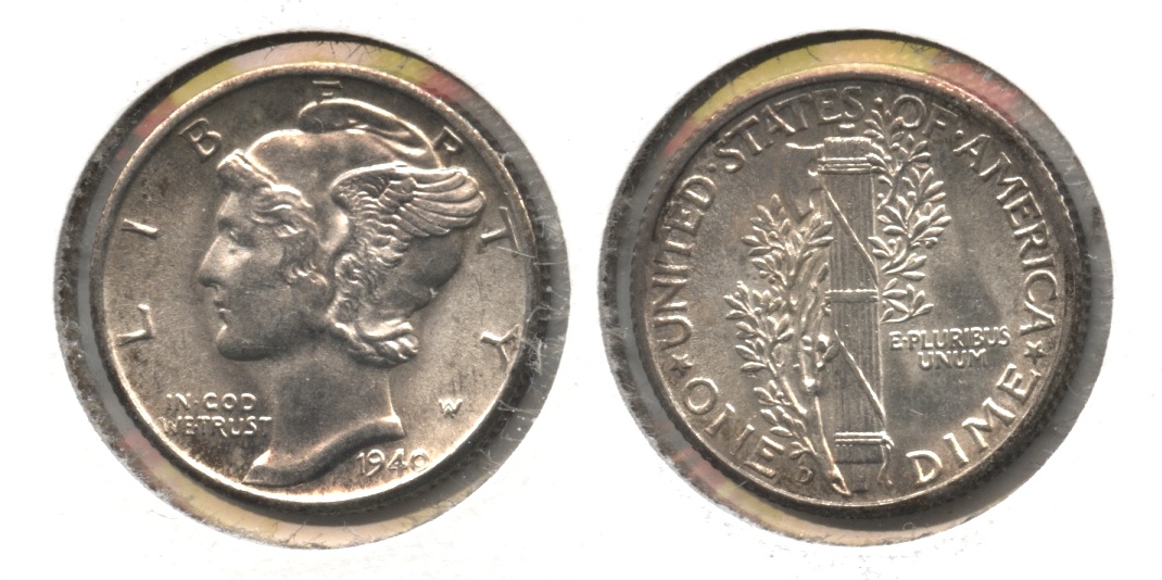 1940-D Mercury Dime MS-64 #b