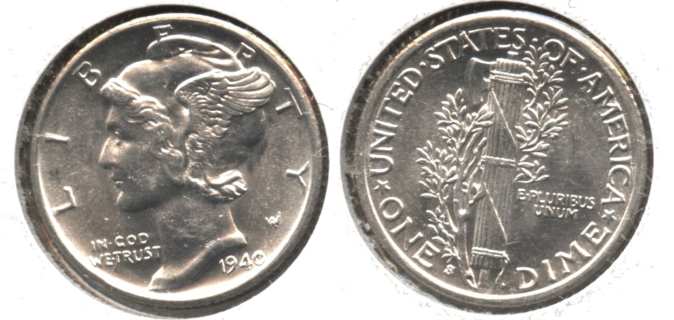 1940-S Mercury Dime MS-63