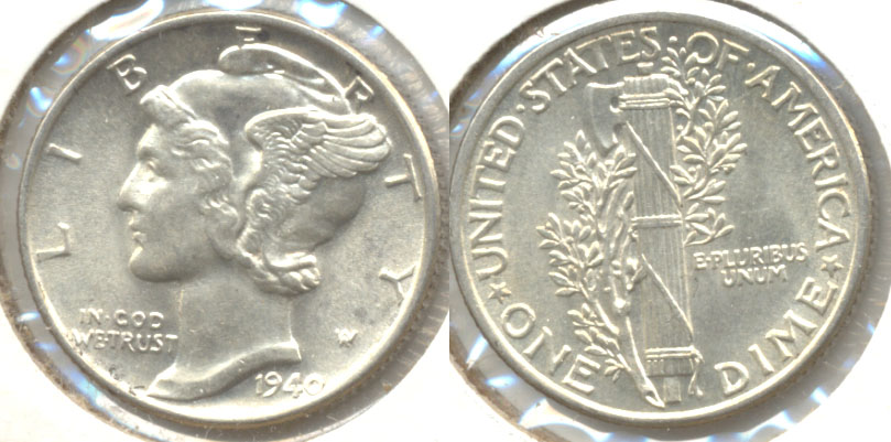 1940 Mercury Dime MS-60