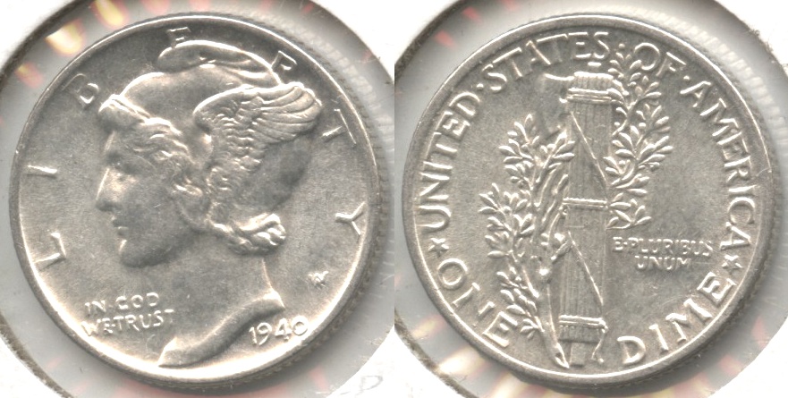 1940 Mercury Dime MS-63 #c