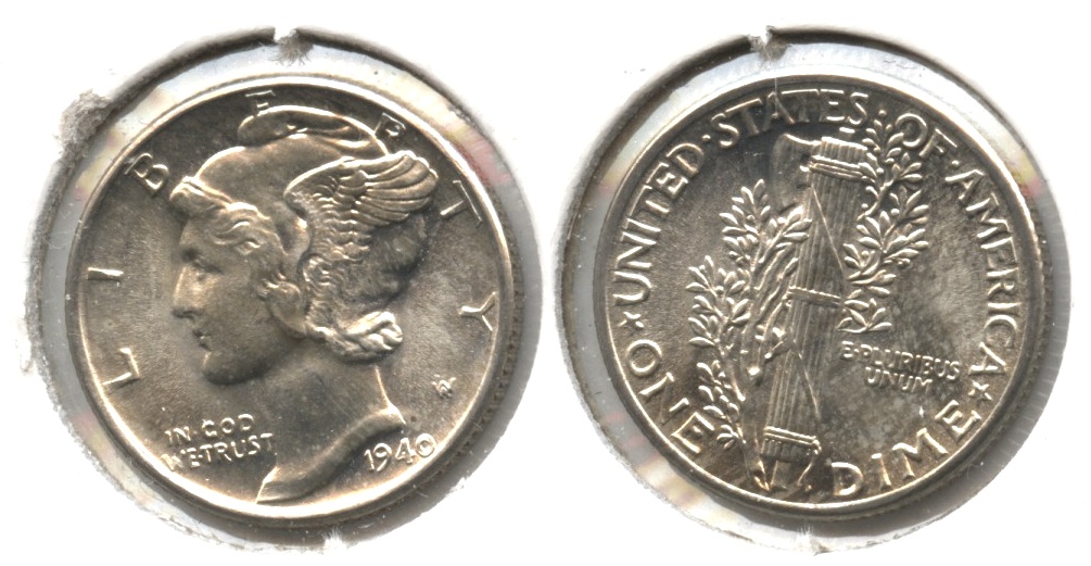 1940 Mercury Dime MS-64 #a