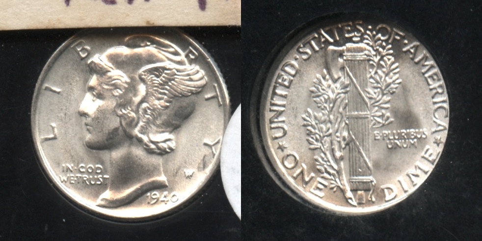 1940 Mercury Dime MS-64 #d