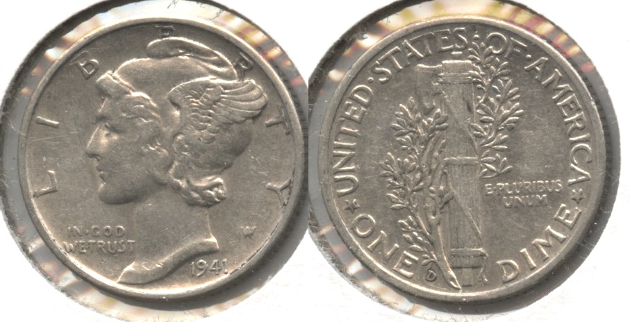 1941-D Mercury Dime EF-40