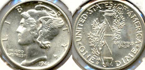 1941-D Mercury Dime MS-63