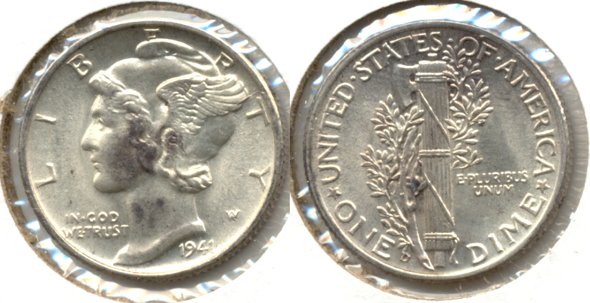 1941-D Mercury Dime MS-63 e