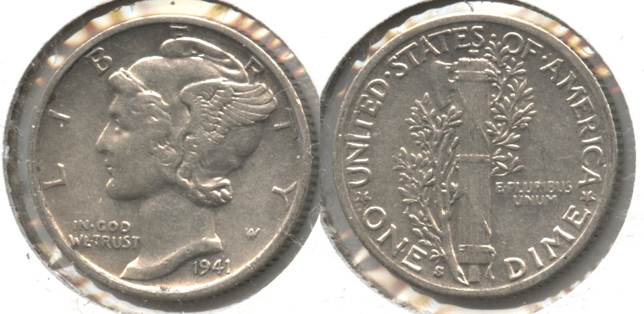 1941-S Mercury Dime EF-40 #a