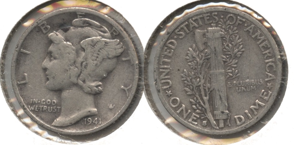1941-S Mercury Dime Fine-12 #e