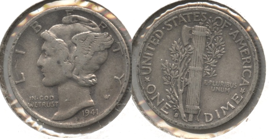1941-S Mercury Dime Fine-12 #r