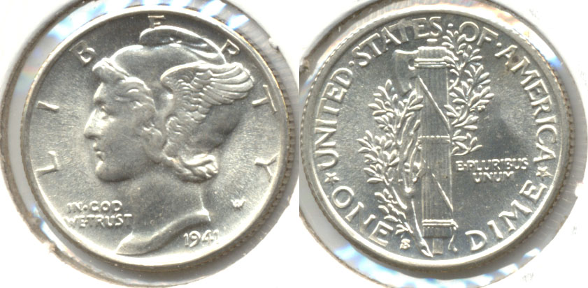 1941-S Mercury Dime MS-60