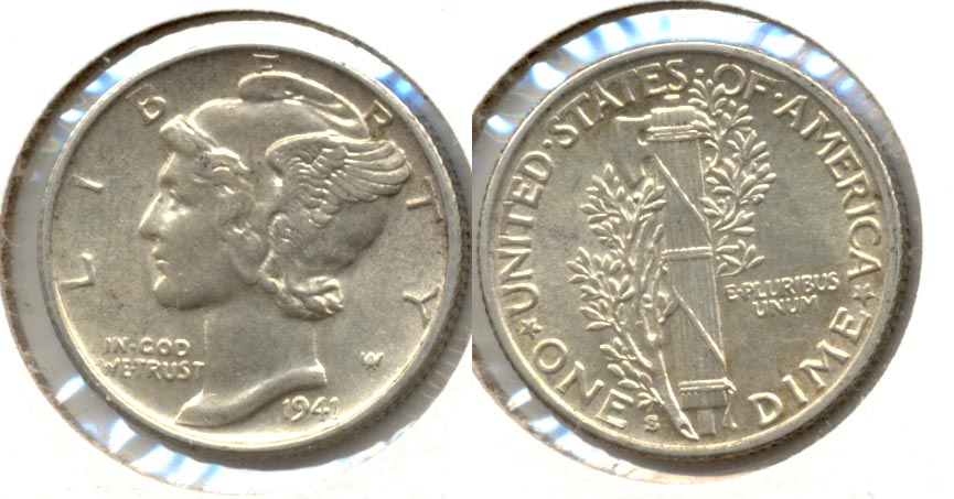 1941-S Mercury Dime MS-60 c