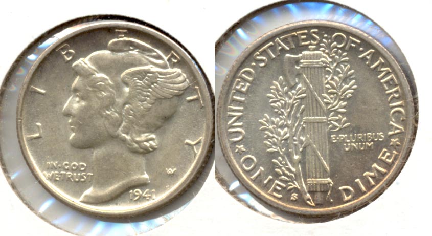 1941-S Mercury Dime MS-60 d