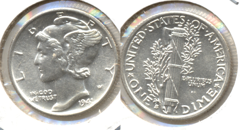 1941-S Mercury Dime MS-60 e