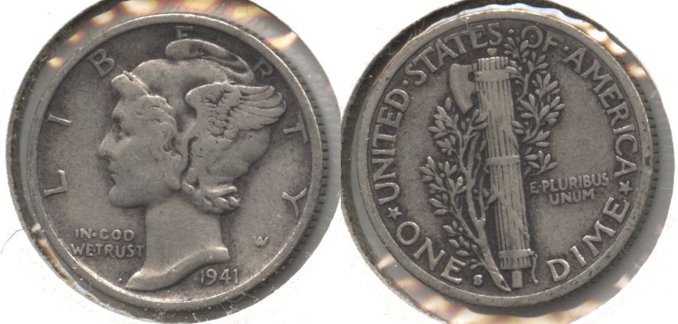 1941-S Mercury Dime VF-20 #d