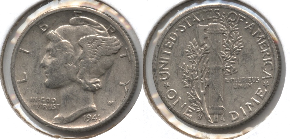 1941-S Mercury Dime VF-20 #l