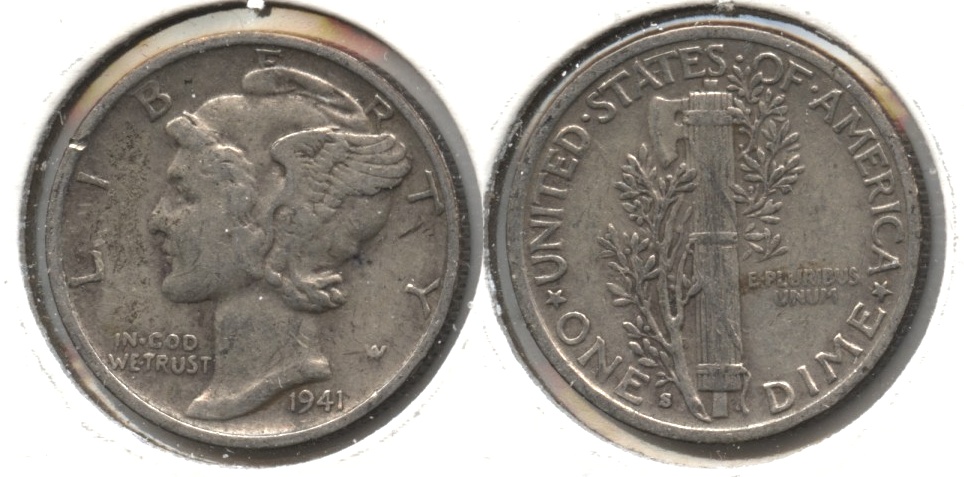 1941-S Mercury Dime VF-30