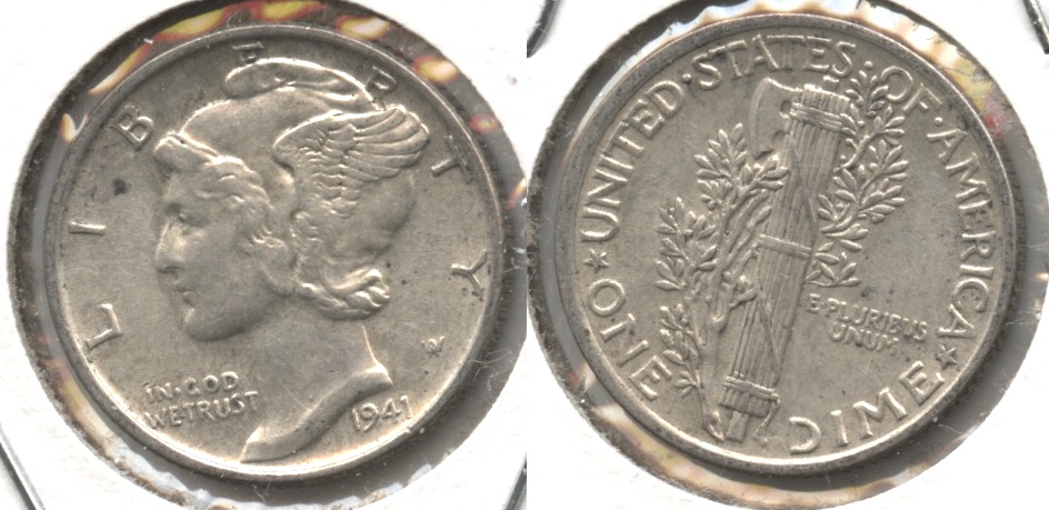 1941 Mercury Dime AU-50 #a