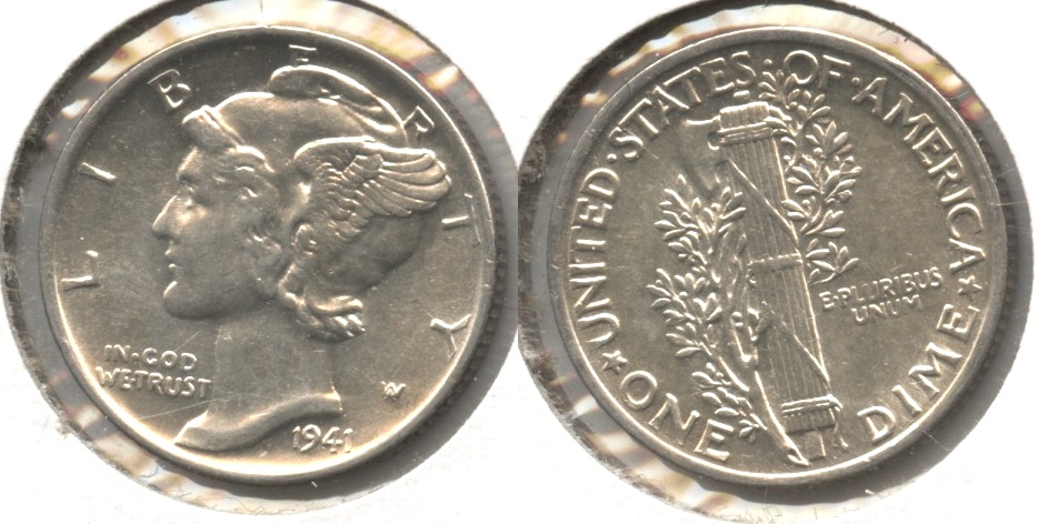 1941 Mercury Dime AU-55 #b