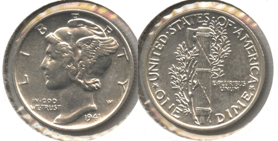 1941 Mercury Dime AU-55 #g
