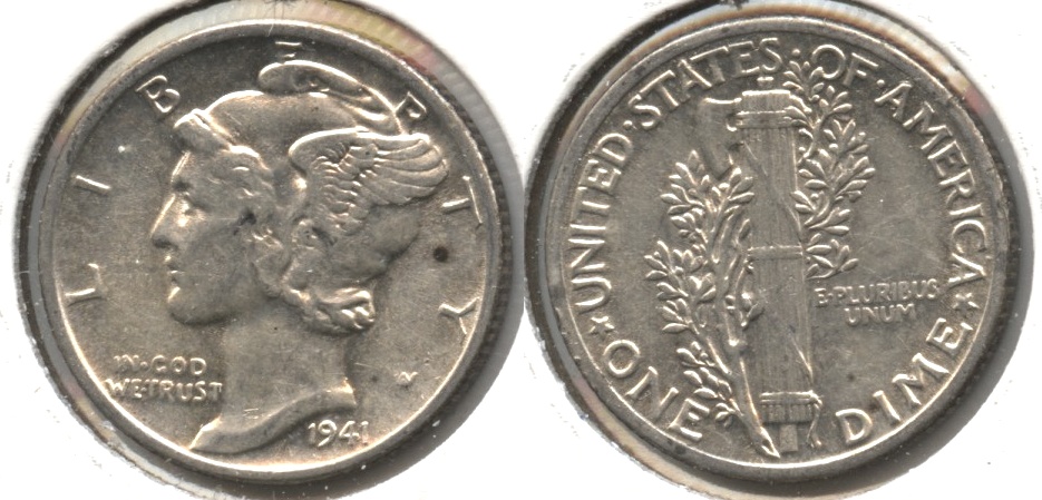 1941 Mercury Dime EF-40 #f