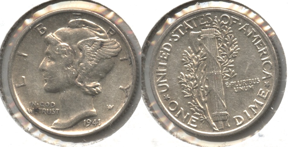 1941 Mercury Dime EF-40 #g