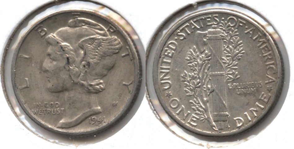 1941 Mercury Dime EF-40 #n