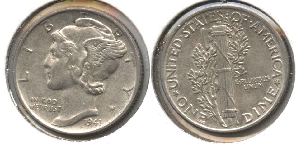 1941 Mercury Dime EF-45 #c