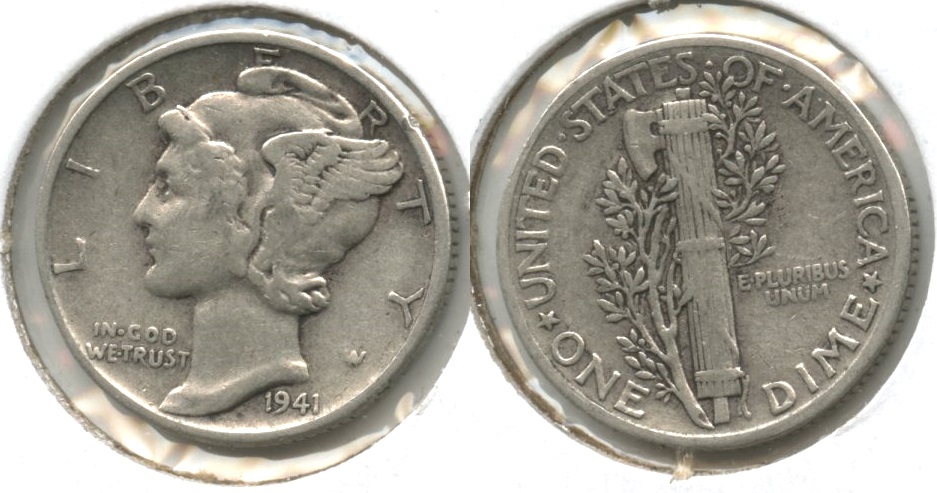 1941 Mercury Dime Fine-12 #c
