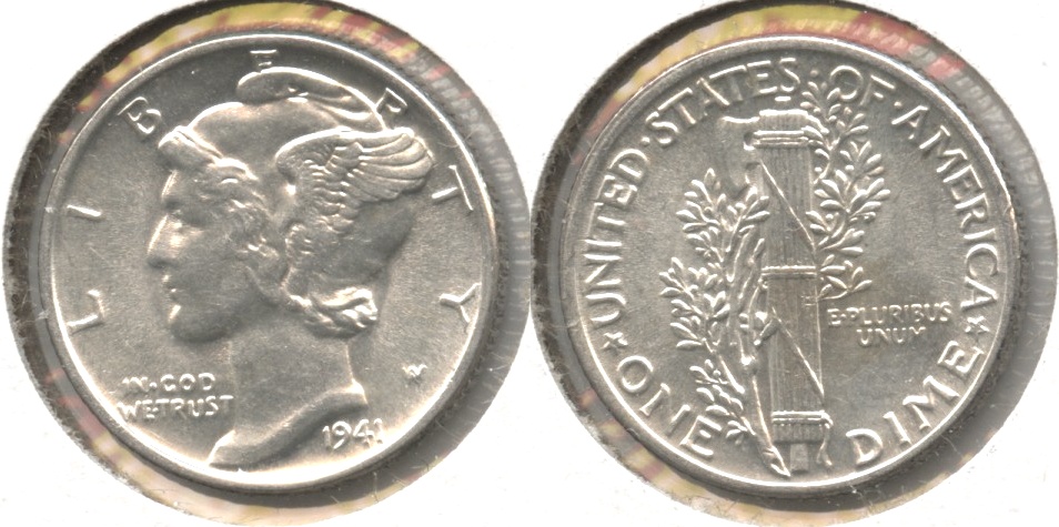 1941 Mercury Dime MS-60 #e