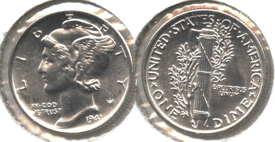 1941 Mercury Dime MS-60 #g