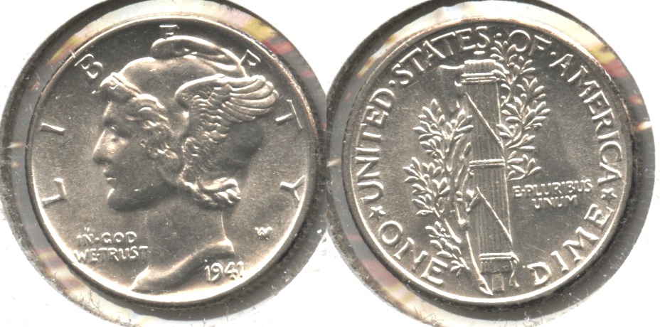 1941 Mercury Dime MS-60 #p