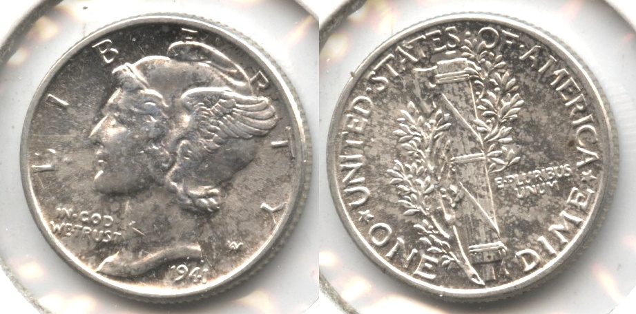 1941 Mercury Dime MS-60 #v