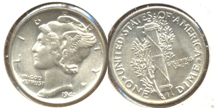 1941 Mercury Dime MS-63 c