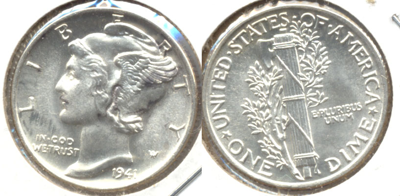 1941 Mercury Dime MS-63 e