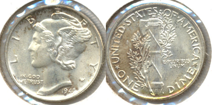 1941 Mercury Dime MS-63 g
