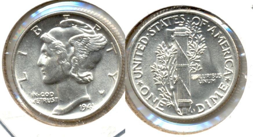 1941 Mercury Dime MS-63 l
