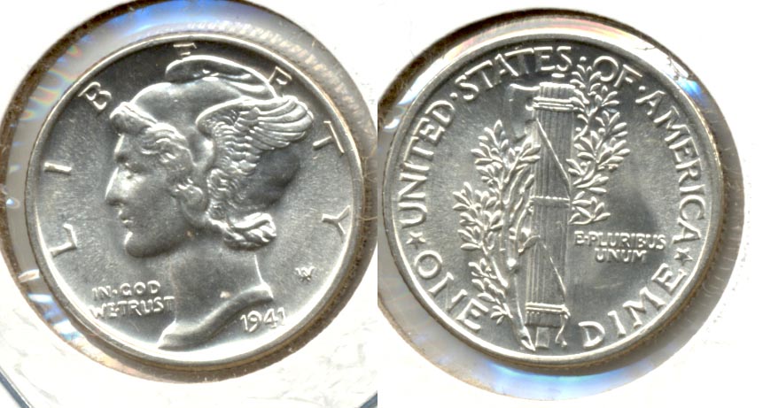 1941 Mercury Dime MS-63 m