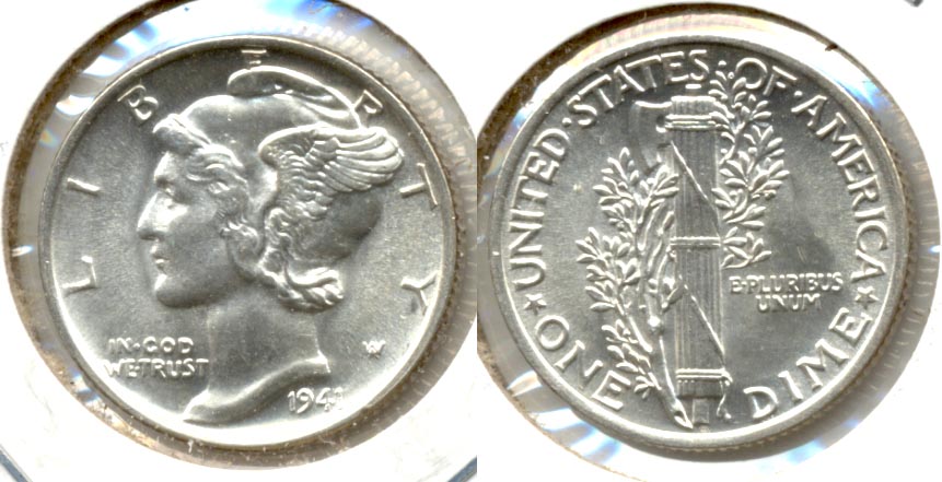 1941 Mercury Dime MS-63 n