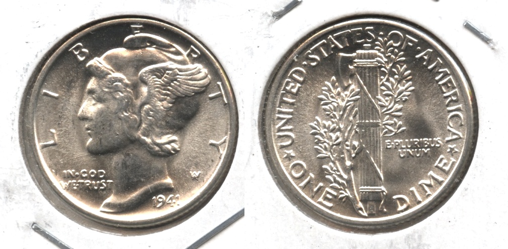 1941 Mercury Dime MS-63 #y