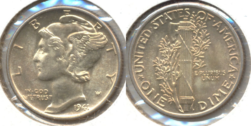 1941 Mercury Dime MS-64 a
