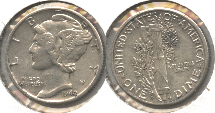 1942-D Mercury Dime EF-40 #a