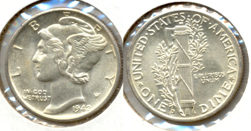 1942-D Mercury Dime MS-63