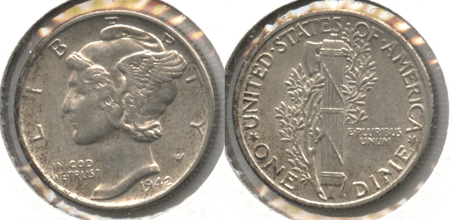 1942 Mercury Dime AU-50 #n