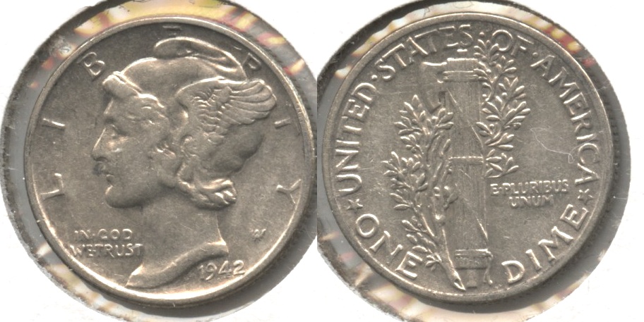 1942 Mercury Dime EF-40 #o