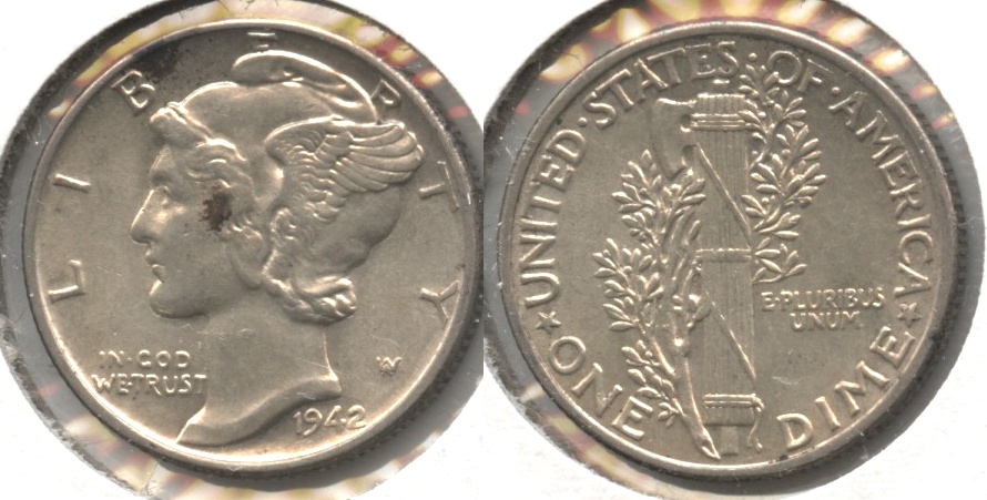 1942 Mercury Dime EF-40 #q