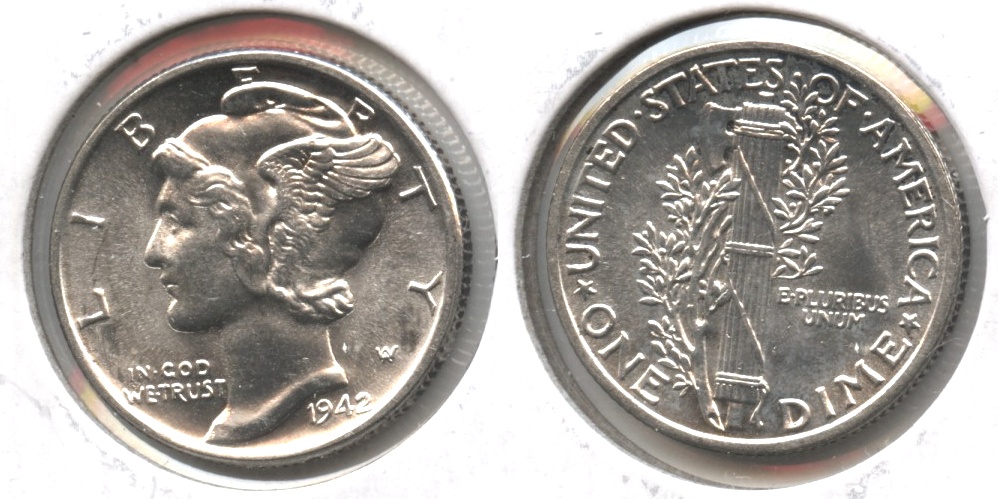 1942 Mercury Dime MS-64 #b