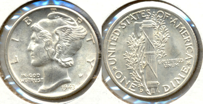 1943-D Mercury Dime MS-63 g