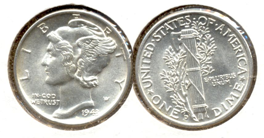 1943-D Mercury Dime MS-63 m