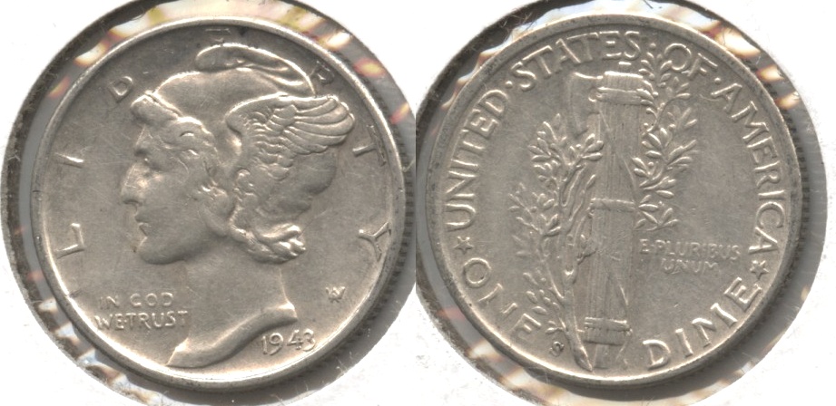 1943-S Mercury Dime EF-40 #e